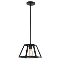 Lampada a sospensione industriale in metallo trapezoidale mini 24 x 20 cm