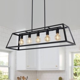 Lampada a sospensione in metallo industriale trapezoidale