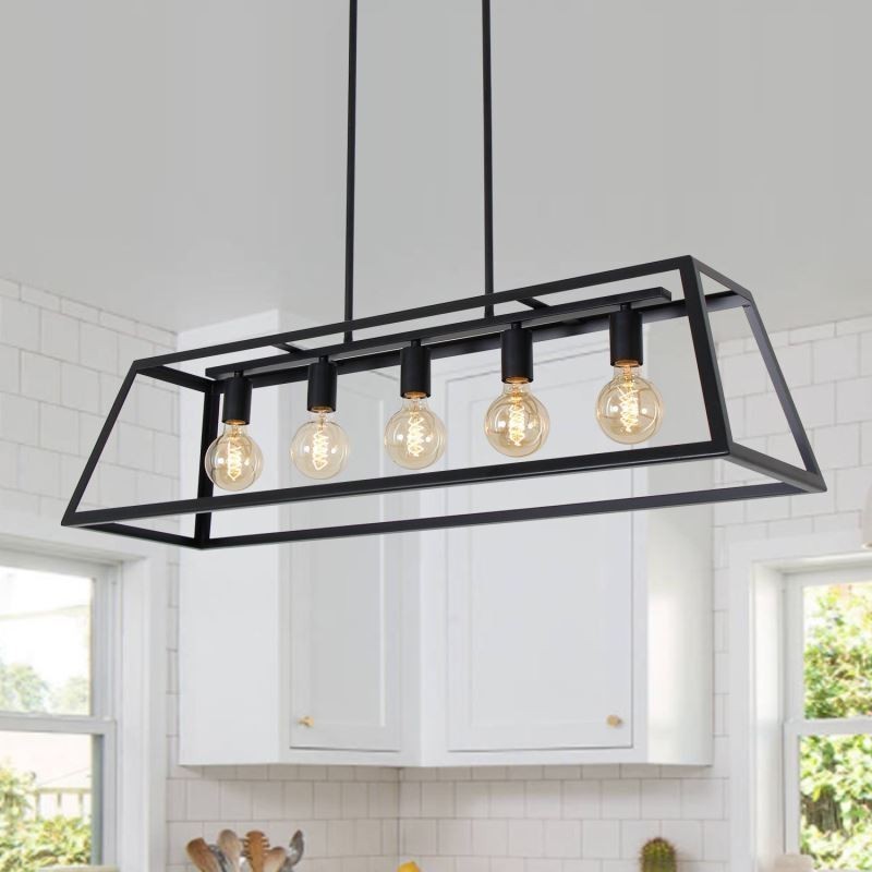 Lampada a sospensione in metallo industriale trapezoidale
