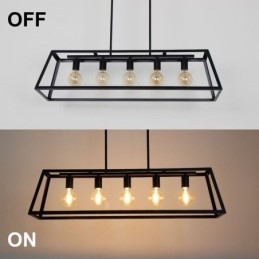 Lampada a sospensione in metallo industriale trapezoidale