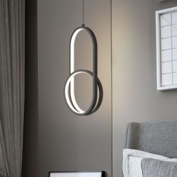 Lampada a sospensione moderna semplice LED 18W 1440 lm 21×40 cm