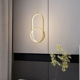 Lampada a sospensione moderna semplice LED 18W 1440 lm 21×40 cm