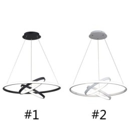 Lampadario moderno dimmerabile a 3 anelli LED sospensione