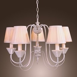 Lampadario rustico in bronzo stile candela 1 livello 58 cm