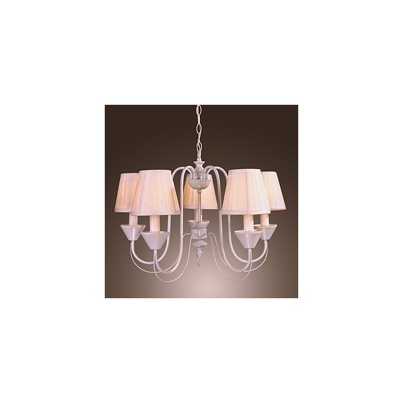 Lampadario rustico in bronzo stile candela 1 livello 58 cm