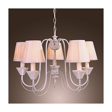 Lampadario rustico in bronzo stile candela 1 livello 58 cm