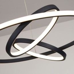 Lampadario moderno dimmerabile a 3 anelli LED sospensione