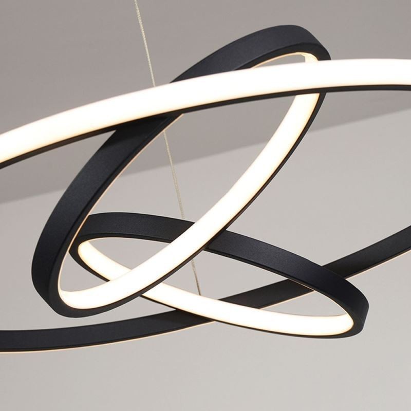 Lampadario moderno dimmerabile a 3 anelli LED sospensione