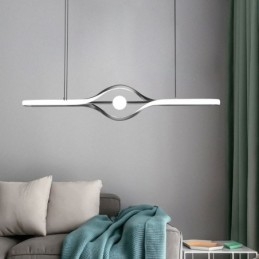 Lampada a sospensione lineare moderna a striscia lunga