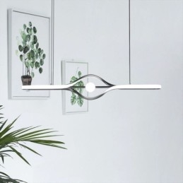 Lampada a sospensione lineare moderna a striscia lunga
