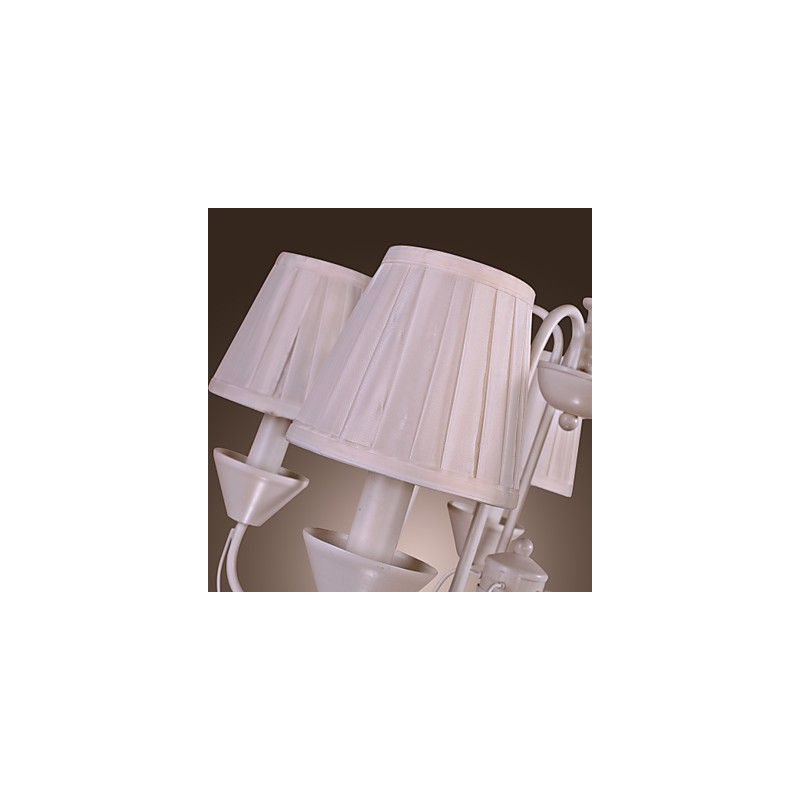 Lampadario rustico in bronzo stile candela 1 livello 58 cm