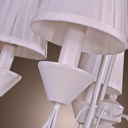 Lampadario rustico in bronzo stile candela 1 livello 58 cm