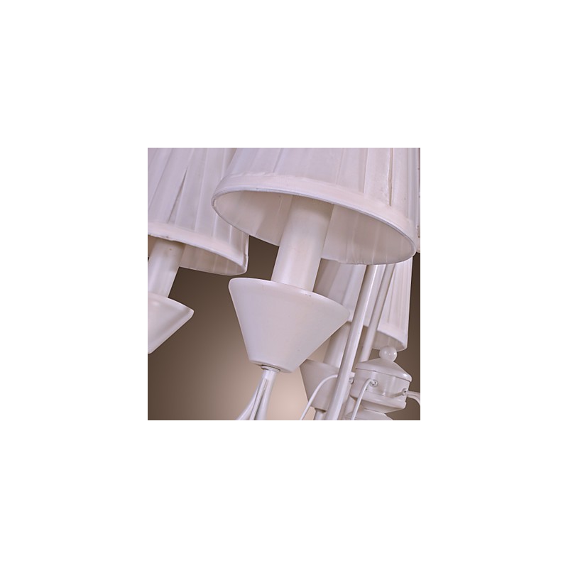 Lampadario rustico in bronzo stile candela 1 livello 58 cm