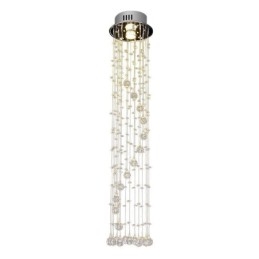 Lampadario a sospensione moderno in cristallo, da soffitto, a filo