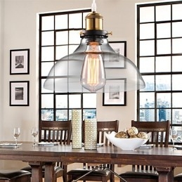 Lampadario moderno contemporaneo mini in metallo e vetro E26/E27 25 cm