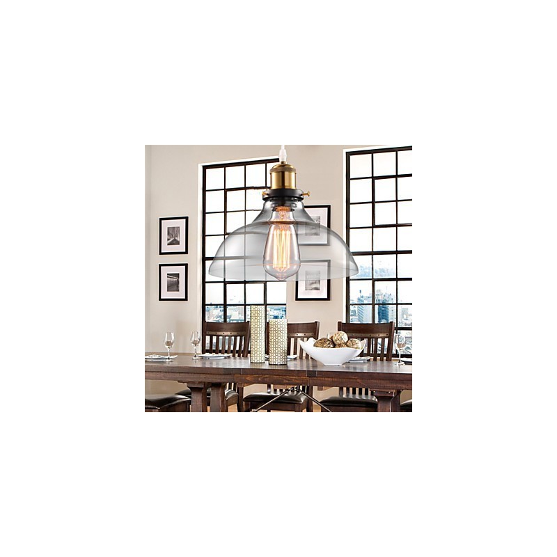 Lampadario moderno contemporaneo mini in metallo e vetro E26/E27 25 cm