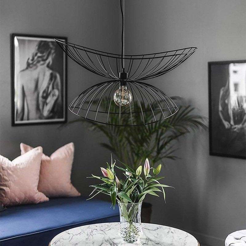 Lampada a sospensione moderna a forma di cappello, minimalista, 1 luce