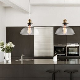 Lampadario moderno contemporaneo mini in metallo e vetro E26/E27 25 cm