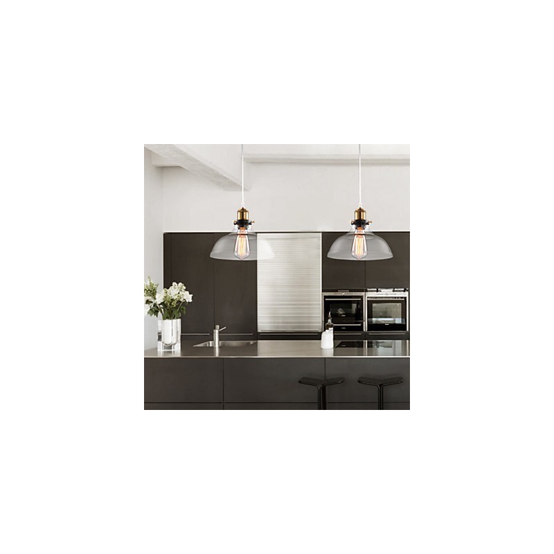 Lampadario moderno contemporaneo mini in metallo e vetro E26/E27 25 cm