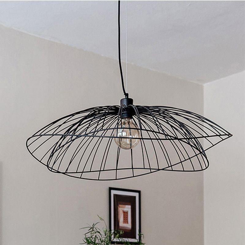 Lampada a sospensione moderna a forma di cappello, minimalista, 1 luce