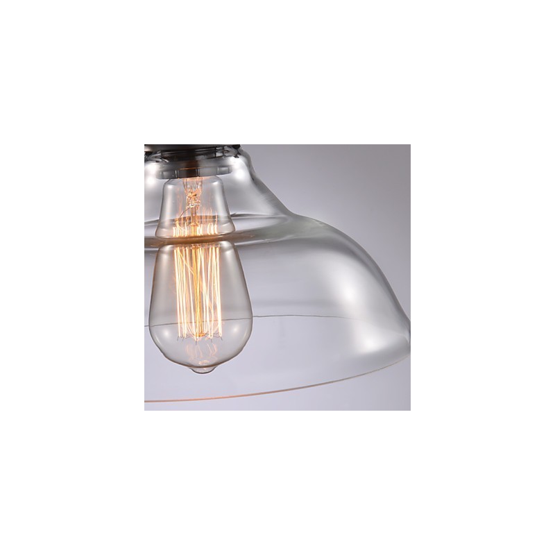 Lampadario moderno contemporaneo mini in metallo e vetro E26/E27 25 cm
