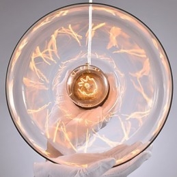 Lampadario moderno contemporaneo mini in metallo e vetro E26/E27 25 cm