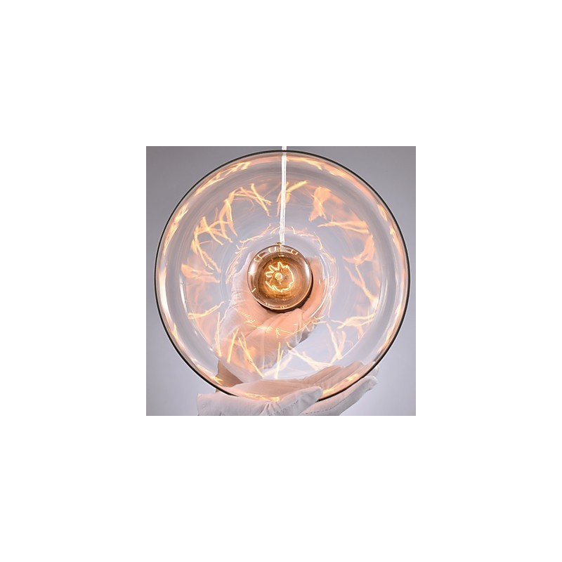 Lampadario moderno contemporaneo mini in metallo e vetro E26/E27 25 cm