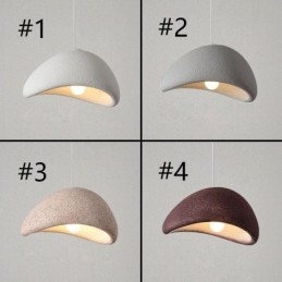 Lampada a sospensione in resina semplice moderna