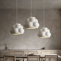 Lampada a sospensione moderna in resina con cavo regolabile 40×36×28 cm E26/E27