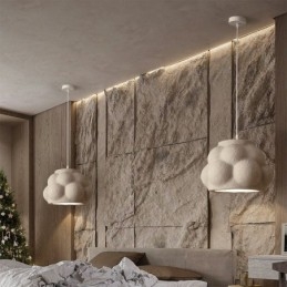 Lampada a sospensione moderna in resina con cavo regolabile 40×36×28 cm E26/E27