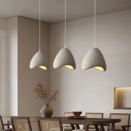 Lampada a sospensione in resina moderna, 1 luce, E26/E27, 33×25×30 cm