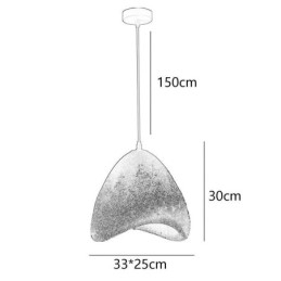 Lampada a sospensione in resina moderna, 1 luce, E26/E27, 33×25×30 cm