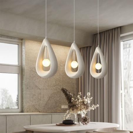 Lampada a sospensione in resina moderna 33 x 14 x 50 cm, cavo 150 cm