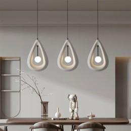 Lampada a sospensione in resina moderna 33 x 14 x 50 cm, cavo 150 cm