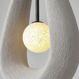 Lampada a sospensione in resina moderna 33 x 14 x 50 cm, cavo 150 cm