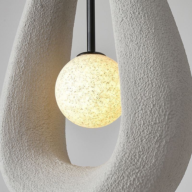 Lampada a sospensione in resina moderna 33 x 14 x 50 cm, cavo 150 cm