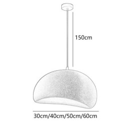 Lampada a sospensione in resina minimalista moderna