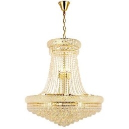 Lampada a sospensione moderna in cristallo 18 luci E12/E14 80x80x90 cm