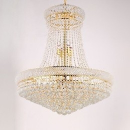 Lampada a sospensione moderna in cristallo 18 luci E12/E14 80x80x90 cm