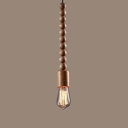 Lampadario mini stile tradizionale/classico in legno/bambù