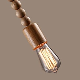 Lampadario mini stile tradizionale/classico in legno/bambù