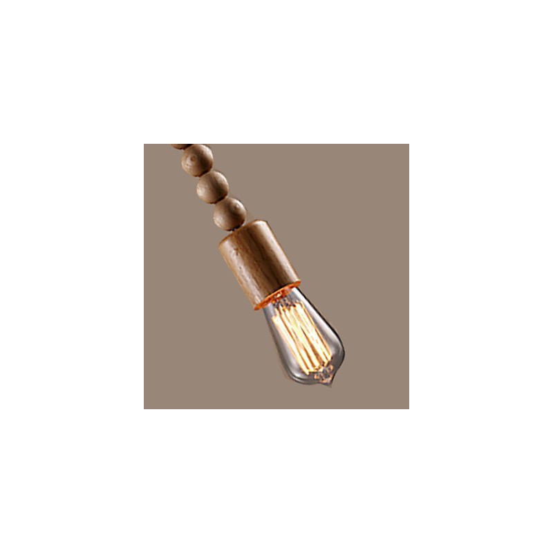 Lampadario mini stile tradizionale/classico in legno/bambù