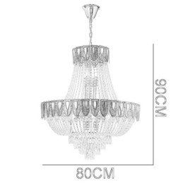 Lampadario a sospensione in cristallo moderno minimalista 21 luci E12/E14