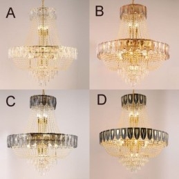 Lampadario a sospensione in cristallo moderno minimalista 21 luci E12/E14