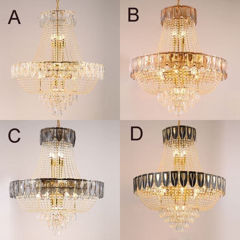 Lampadario a sospensione in cristallo moderno minimalista 21 luci E12/E14