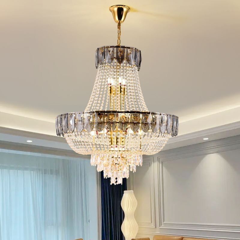 Lampadario a sospensione in cristallo moderno minimalista 21 luci E12/E14