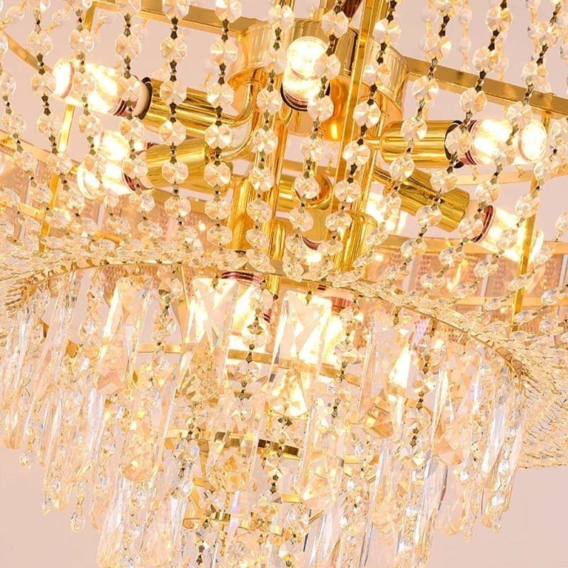 Lampadario a sospensione in cristallo moderno minimalista 21 luci E12/E14