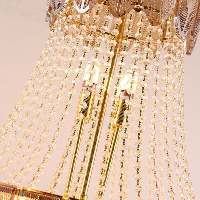 Lampadario a sospensione in cristallo moderno minimalista 21 luci E12/E14