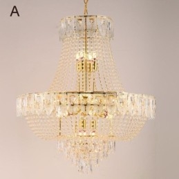 Lampadario a sospensione in cristallo moderno minimalista 21 luci E12/E14
