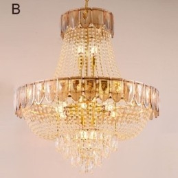 Lampadario a sospensione in cristallo moderno minimalista 21 luci E12/E14